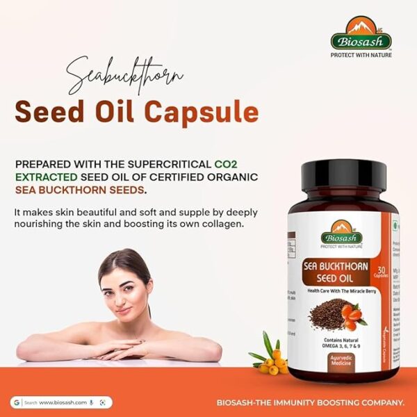 Biosash Sea Buckthorn Seed Oil Capsule - Image 4