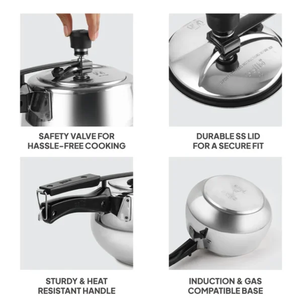 Chef Plus Inner Lid Pressure Cooker - Image 3